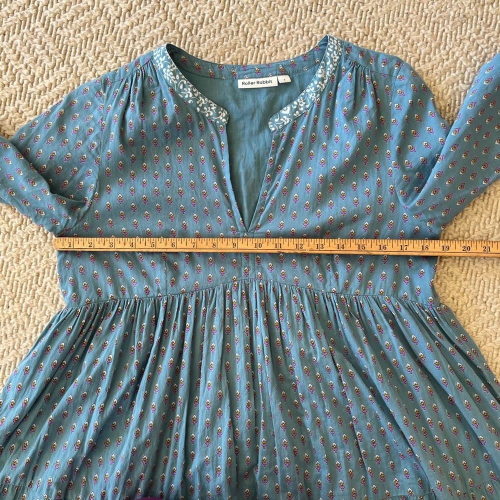 NWOT Roller Rabbit Tiered Peasant Dress - S - Picture 4 of 9